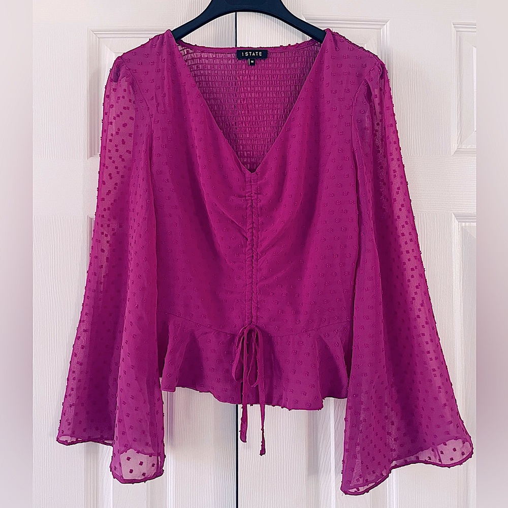 1.State Peblum Blouse Size M